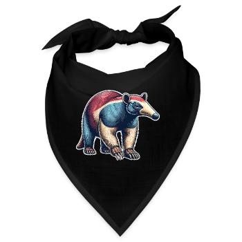 Ameisenbär - Bandana - Schwarz - Vorne