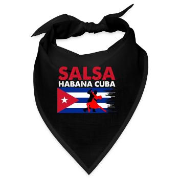 Salsa Havanna Kuba - Bandana - Schwarz - Vorne