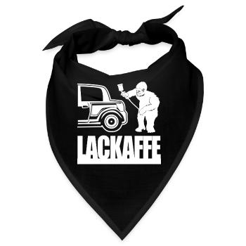 Lackierer Spruch - Lackaffe - Bandana - Schwarz - Vorne