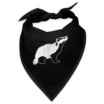 Outdoor Dachs - Bandana - Schwarz - Vorne