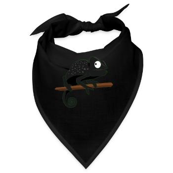Chameleon gertarnt lustige Chameleons - Bandana - Schwarz - Vorne