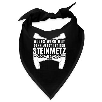 Steinmetz - Bandana - Schwarz - Vorne