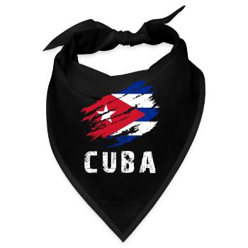Havanna Cuba Flagge Kuba - Bandana - Schwarz - Vorne