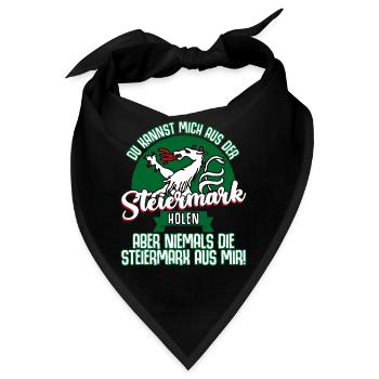 Österreich Steirer Steiermark - Bandana - Schwarz - Vorne