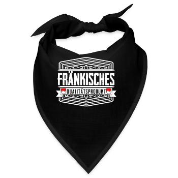 Franken Fränkisch Franke - Bandana - Schwarz - Vorne