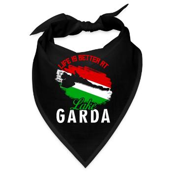 Gardasee Lago di Garda - Bandana - Schwarz - Vorne