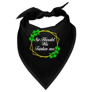 Junggesellinnenabschied Braut Trauzeugin - Bandana - Schwarz - Vorne