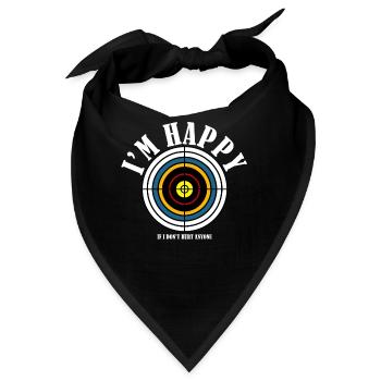Langbogen 3D Bogensport Bogenschützen - Bandana - Schwarz - Vorne