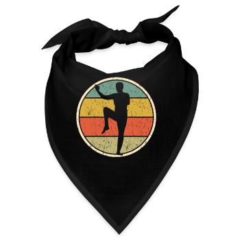 Qigong Qi Gong Retro Chigong - Bandana - Schwarz - Vorne
