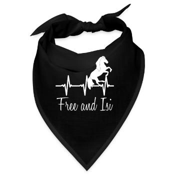 Islandpferd Pferd Isländer Islandpferde - Bandana - Schwarz - Vorne
