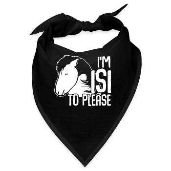 Islandpferd Pferd Islandpferde Isländer - Bandana - Schwarz - Vorne