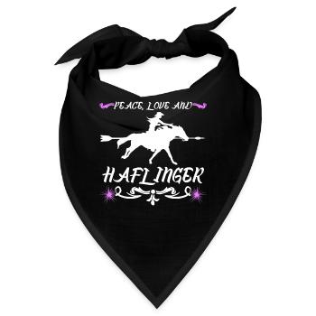 Haflinger Pferd - Bandana - Schwarz - Vorne