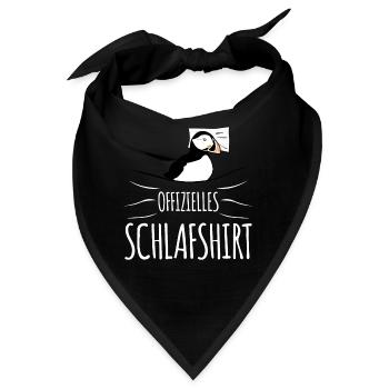 Puffin Puffins Schlafshirt - Bandana - Schwarz - Vorne