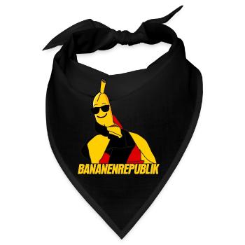 Deutschland Banane Bananenrepublik - Bandana - Schwarz - Vorne