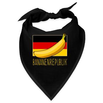 Bananenrepublik Flagge Deutschland - Bandana - Schwarz - Vorne
