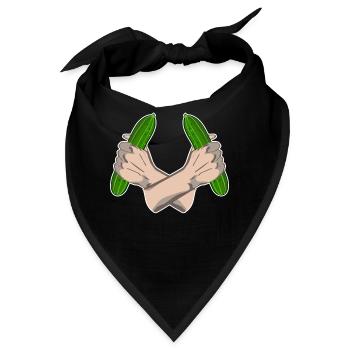 Gurke Gemüsegärtner Gurken - Bandana - Schwarz - Vorne
