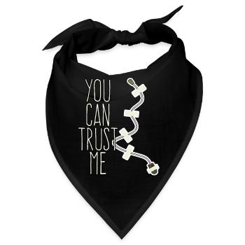 Abhörgerät Trust me Spion Mikofon - Bandana - Schwarz - Vorne