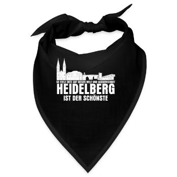 Heidelberger Witz Heidelberg - Bandana - Schwarz - Vorne