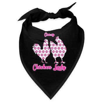 Hühner Hühnerzucht Hühnerstall Huhn - Bandana - Schwarz - Vorne