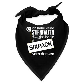 Handwerker Sixpack Handwerk - Bandana - Schwarz - Vorne
