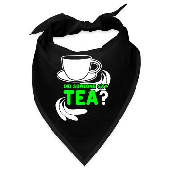 Teetrinker Tee Tasse Teebeutel Teetasse - Bandana - Schwarz - Vorne