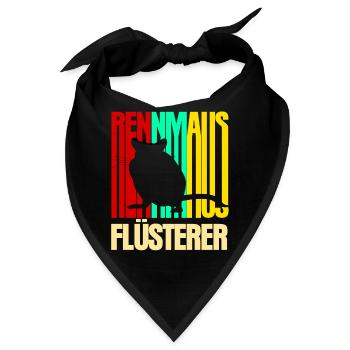 Rennmaus Flüsterer - Bandana - Schwarz - Vorne