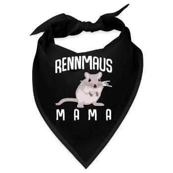 Rennmaus Rennmäuse Rennmausmama - Bandana - Schwarz - Vorne