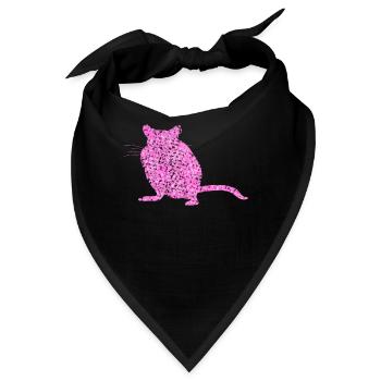 Rennmaus aus Blüten Rennmäuse - Bandana - Schwarz - Vorne