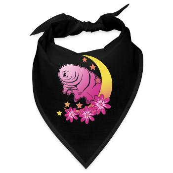 Tardigrade Wasserbär Mond Bärtierchen - Bandana - Schwarz - Vorne