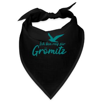 Grömitz - Bandana - Schwarz - Vorne