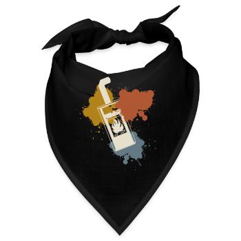 Kamin Ofen Retro Kaminofen - Bandana - Schwarz - Vorne