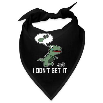 T-Rex Bodybuilder Bodybuilding - Bandana - Schwarz - Vorne
