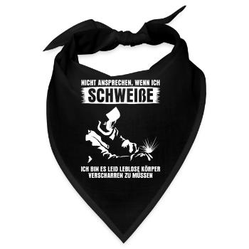 Schweißen Schweißer - Bandana - Schwarz - Vorne