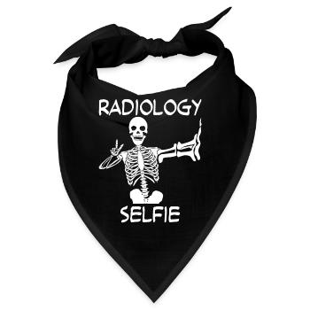 Radiology Selfie Röntgenbild - Bandana - Schwarz - Vorne