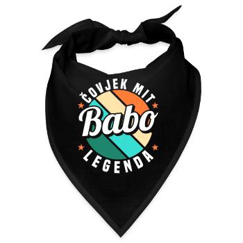 Babo Bosnien Vater Bosnischer Papa Balkan Bosna - Bandana - Schwarz - Vorne