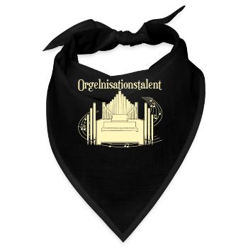 Orgel Orgelspieler Organisten Organist - Bandana - Schwarz - Vorne