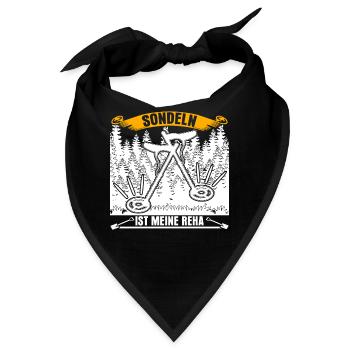Sondeln Witz Metalldetektor Sondler - Bandana - Schwarz - Vorne