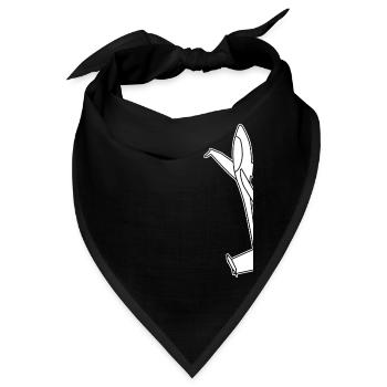 Segelflugzeug Segelflieger - Bandana - Schwarz - Vorne