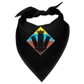 Longboard Longboarder Longboarding - Bandana - Schwarz - Vorne