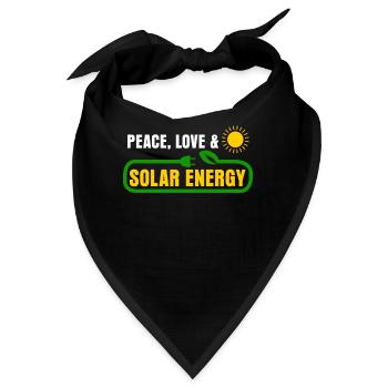Solarzelle Erneuerbare Energie - Bandana - Schwarz - Vorne