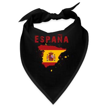 Spanien Spanisch Urlaub - Bandana - Schwarz - Vorne