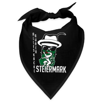 Steiermark Österreich - Bandana - Schwarz - Vorne
