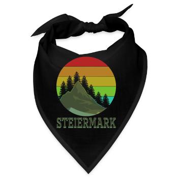 Steiermark Urlaub - Bandana - Schwarz - Vorne
