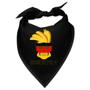 Bananenrepublik Deutschland Bananen - Bandana - Schwarz - Vorne