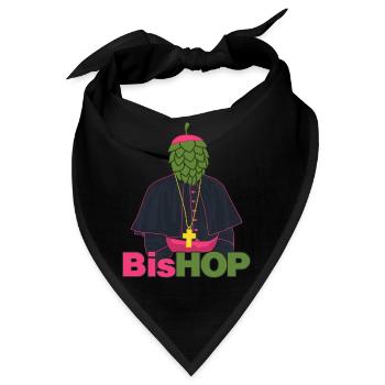 Hopfen Bischof Bier Brauerei - Bandana - Schwarz - Vorne