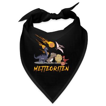 Mettbällchen Hackfleisch Mett Hack - Bandana - Schwarz - Vorne