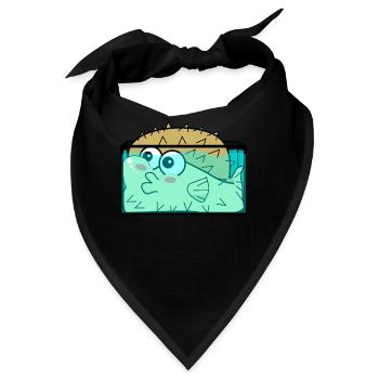 Kugelfisch im Aquarium Kugelfische - Bandana - Schwarz - Vorne