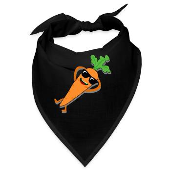 Carrot with Sunglasses Carrots - Bandana - Schwarz - Vorne