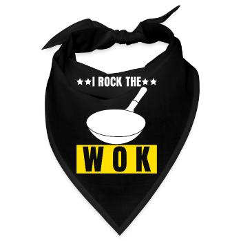 Asian Food Wok - Bandana - Schwarz - Vorne