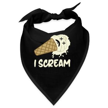 Icecream Screaming Ice Cream - Bandana - Schwarz - Vorne